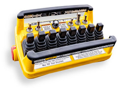 Yellow remote control for Buckingham SmartSteer® system