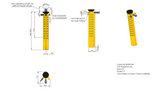 15 ton 17" double acting crib jack without base