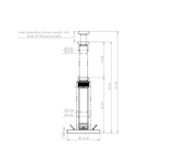 3.5" bore, 13" stroke base jack