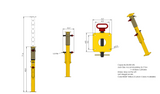 43" jacking shoring post