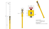 77" jacking shoring post