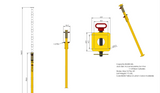 93" jacking shoring post