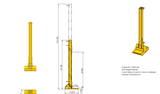 44" stroke toe jack