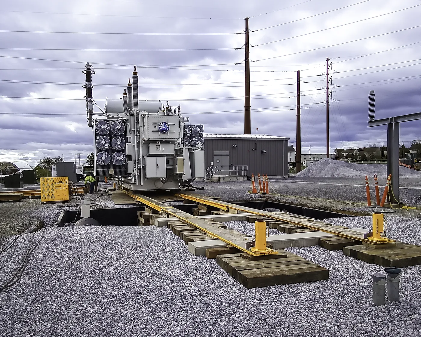 Combine slide beams and plate for any length of track