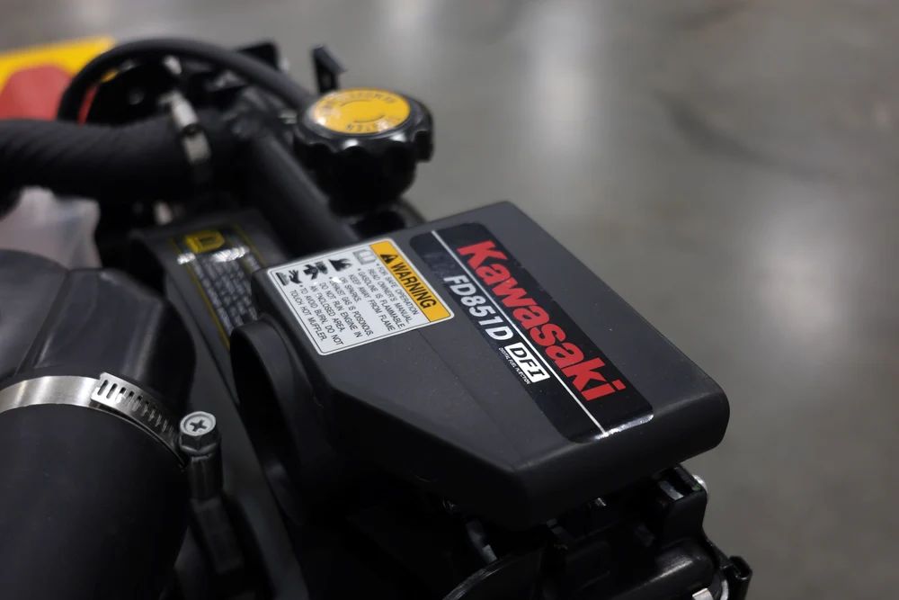 31 HP fuel-injected, gas-powered Kawasaki engine