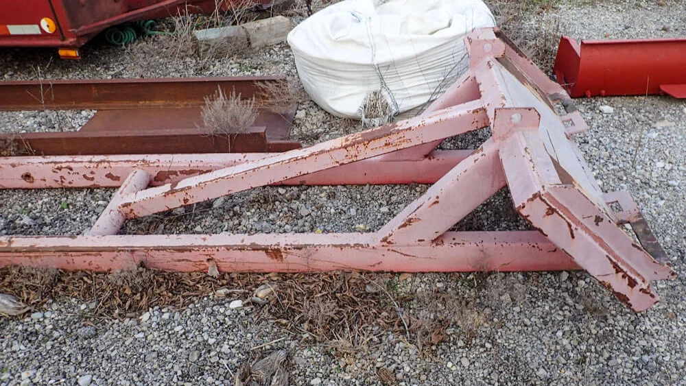 Used Shop-Built Digging Pan & Spoons with Hammer Attachment
