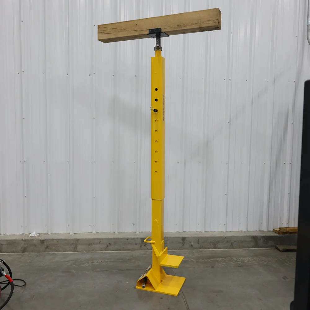 4" increment adjustments for precise setup and support