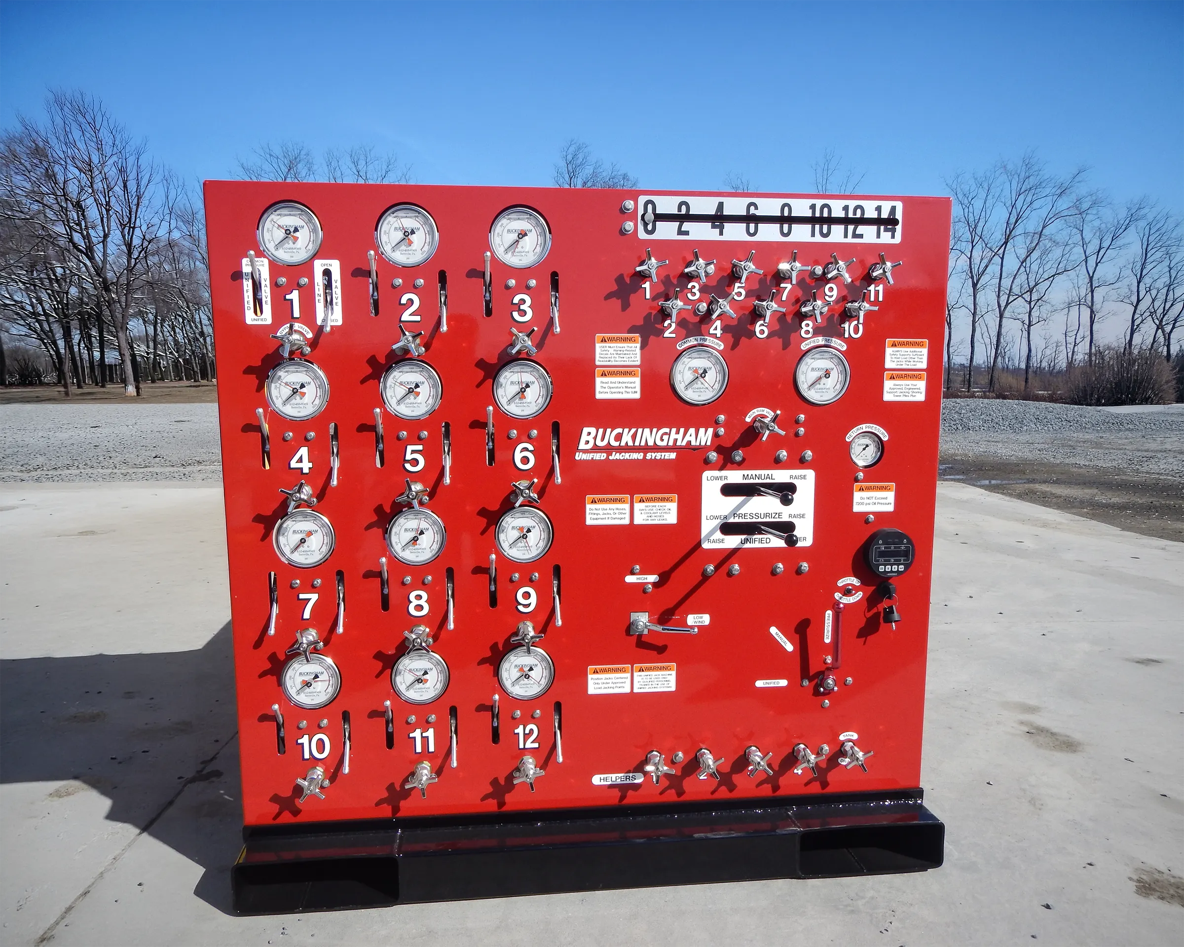Like New 12-Port Buckingham Unified Jacking Machine
