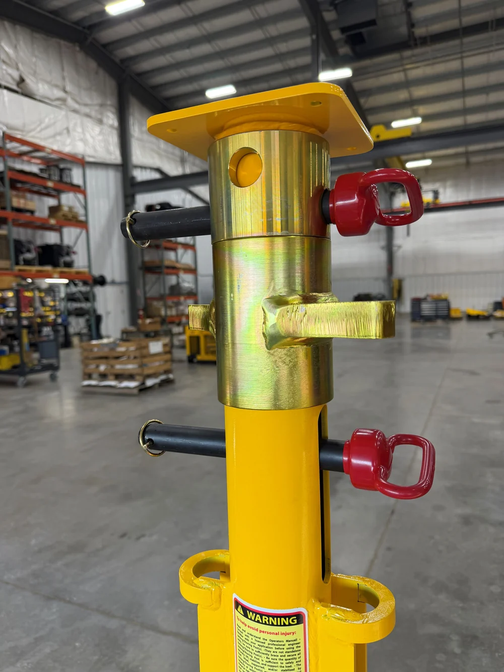 Jacking-Shoring Posts have a threaded collar for fine height adjustments