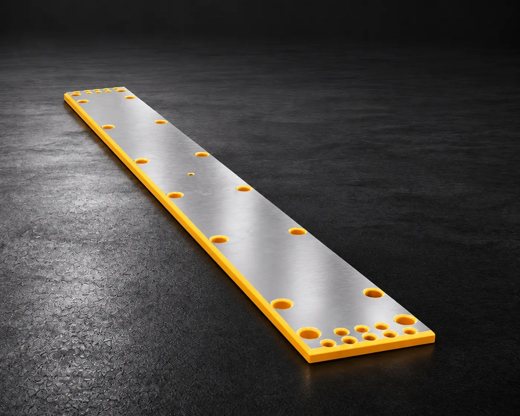 144" yellow and silver Buckingham slide plate