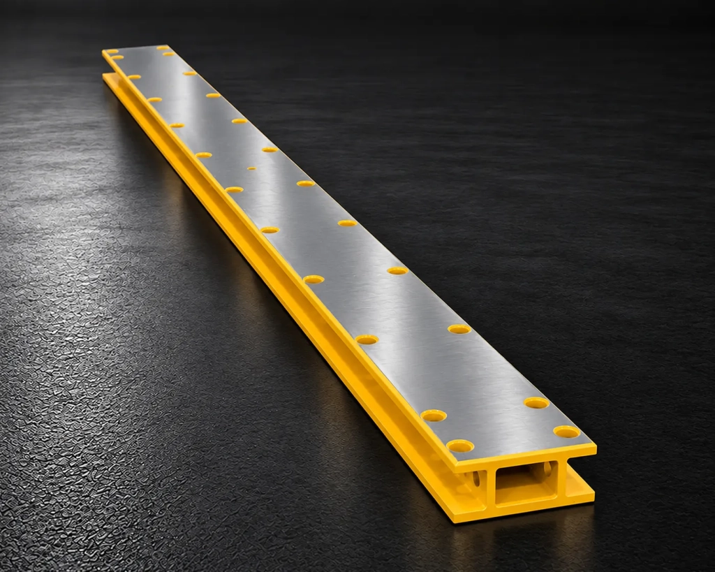 240" yellow and silver Buckingham slide beam